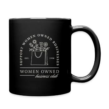 Frauengeführte Business-Club-Unterstützungsgruppe - Tasse einfarbig - Schwarz - Rechts