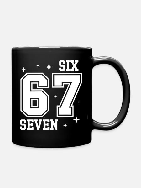 67 - Six Seven SixSeven 6-7 - Mug uni - noir