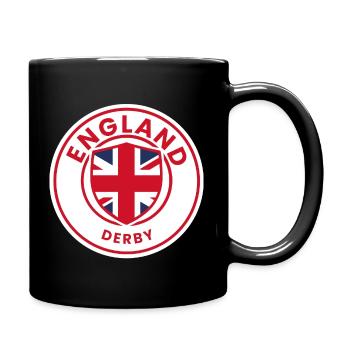 Union Jack Shield Design - Full Colour Mug - black - Right