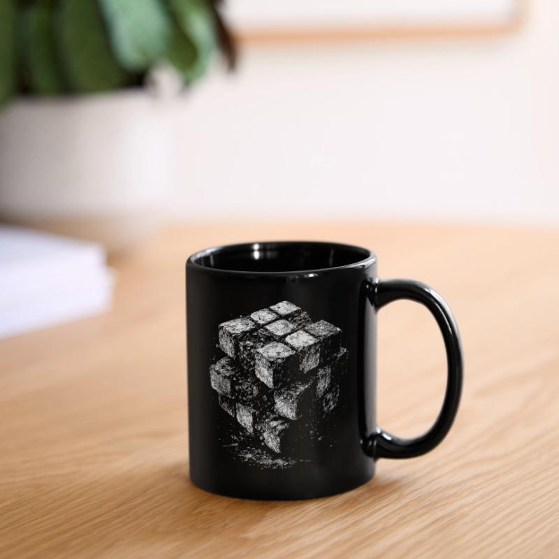 Brick Cube Geometry Full Colour Mug