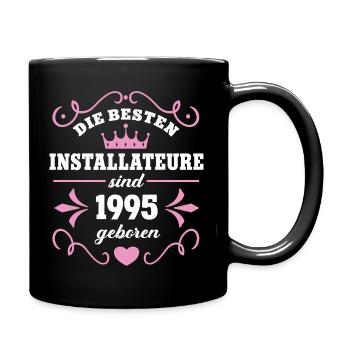 Plumber Birthday Born 1995 Born 95 - Full Colour Mug - black - Right