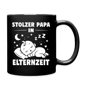 Papa fier en congé parental - Mug uni - noir - Droite