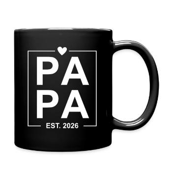 Papa Est 2026 - Tasse einfarbig - Schwarz - Rechts