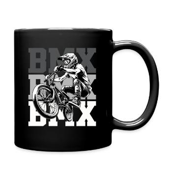 BMX Freestyle Action Urban Street Art - Full Colour Mug - black - Right