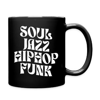 Typographie Soul Jazz HipHop Funk - Mug uni - noir - Droite
