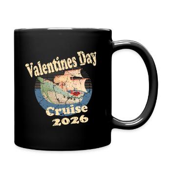 Valentines day Cruise 2026 - Full Colour Mug - black - Right