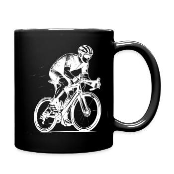 Clean road bike artwork for road bike - Full Colour Mug - black - Right