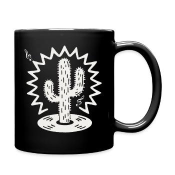 Cactus Serenade Silhouette - Tasse einfarbig - Schwarz - Rechts