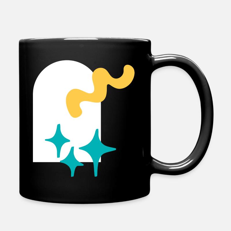 Funkelnde Formen Explosion - Tasse einfarbig - Schwarz