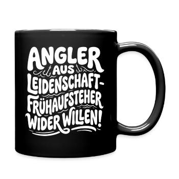 Passionate anglers – early risers - Full Colour Mug - black - Right