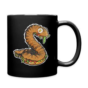 The Snacking Snake - Full Colour Mug - black - Right