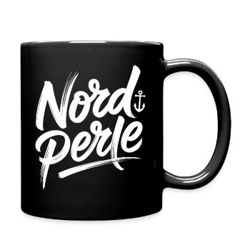 Nordperle Hamburg Nordsee Ostsee Norddeutsch Deern - Tasse einfarbig - Schwarz - Rechts