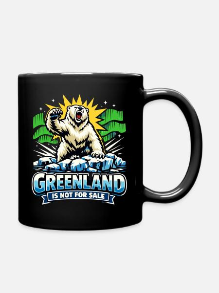 greenland is not for sale Lustig Politik Geschenk - Tasse einfarbig - Schwarz
