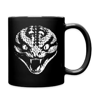 Snake - Tasse einfarbig - Schwarz - Rechts