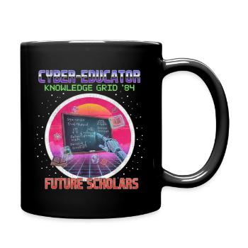 Cyber Teacher - Full Colour Mug - black - Right