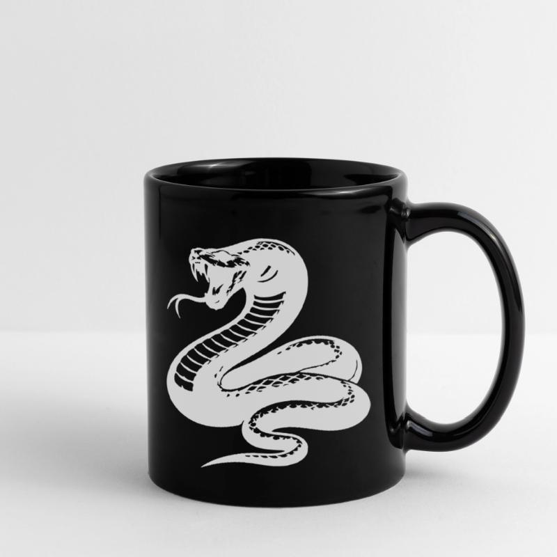Snake Python Silhouette Full Colour Mug