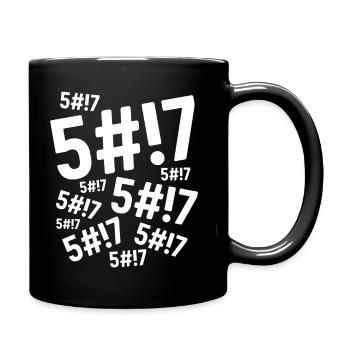 Shit Shit Shit - Full Colour Mug - black - Right