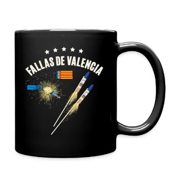 Feux d’artifice de Fallas de Valencia - Mug uni - noir - Droite