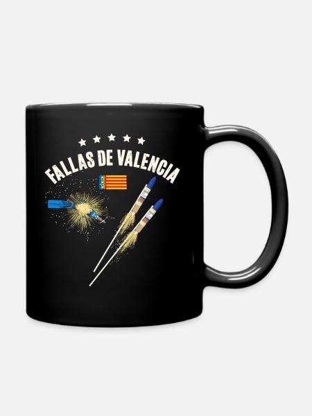 Fallas De Valencia Feuerwerk - Tasse einfarbig - Schwarz