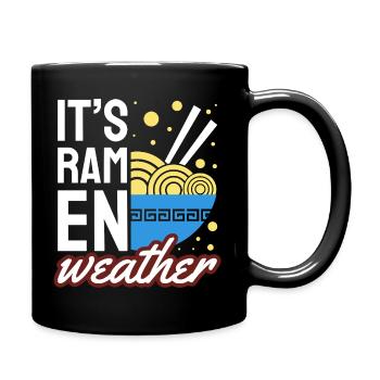 Es ist Ramen-Wetter-Cozy Noodle Lover - Tasse einfarbig - Schwarz - Rechts
