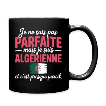 Je ne suis pas parfaite mais je suis Algerienne - Mug uni - noir - Droite