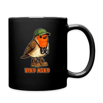 Bird Nerd Bird Watcher Outdoor Walker Humor - Full Colour Mug - black - Right