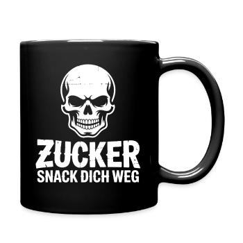 Sugar Skull Snack You Away - Full Colour Mug - black - Right