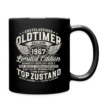1967 Vintage Vintage Birthday Gift - Full Colour Mug - black - Right