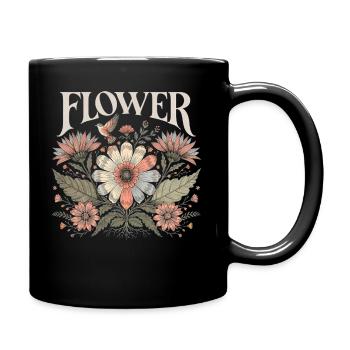 Fleurs Fleurs Cadeau pour les femmes et la maman - Mug uni - noir - Droite