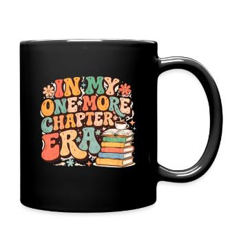 Noch Ein Kapitel-Ära leseratte nerd lesen - Tasse einfarbig - Schwarz - Rechts
