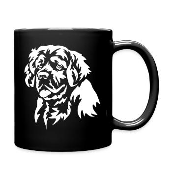 Clumber Spaniel Head « Édition Noire » - Mug uni - noir - Droite