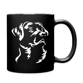 Tête du Labrador « Édition Noire » - Mug uni - noir - Droite