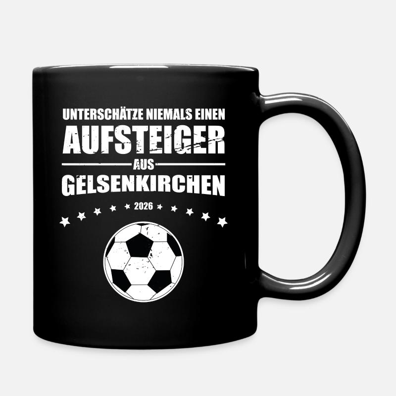 Schalke Fan Retro Aufsteiger aus Gelsenkirchen - Tasse einfarbig - Schwarz