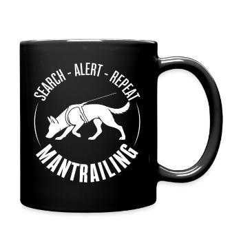 Chiens de sport malinois Mantrailing Dogs Wilsigns - Mug uni - noir - Droite