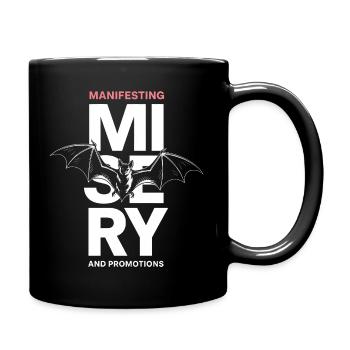 Manifesting Midnight Bat - Full Colour Mug - black - Right