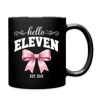 Hello Eleven Est. 2015 - Birthday Girl - Full Colour Mug - black - Right
