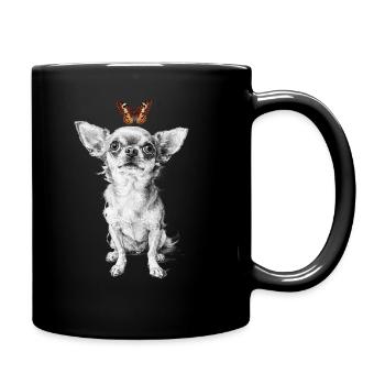 Chihuahua Butterfly Street Art Motif - Full Colour Mug - black - Right