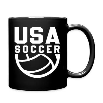 USA Soccer - Mug uni - noir - Droite