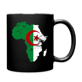 Algeria Flag Africa - Full Colour Mug - black - Right