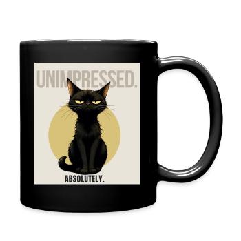 NOT TODAY Sarcastic Black Cat Design - Tasse einfarbig - Schwarz - Rechts