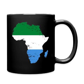 Sierra_Leone_Flagge_Afrika_used - Tasse einfarbig - Schwarz - Rechts