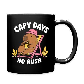 Journées de capy sans précipitation Capybara - Mug uni - noir - Droite