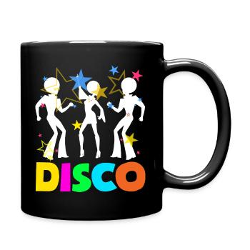 Retro Back to the 80s Vintage Design - Tasse einfarbig - Schwarz - Rechts