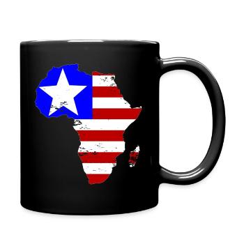 Liberia_Flagge_Afrika_used - Mug uni - noir - Droite