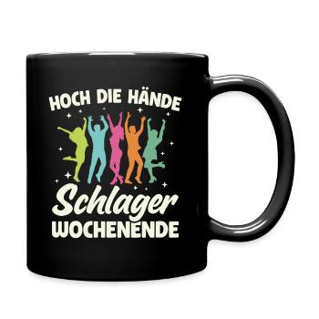 Schlager Party Schlagermusik Tanzparty Musik - Tasse einfarbig - Schwarz - Rechts