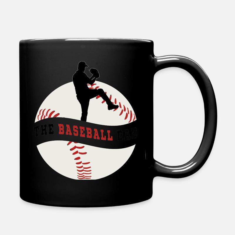 Der Baseball-Vater - Tasse einfarbig - Schwarz