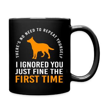 Australian Cattle Dog - Full Colour Mug - black - Right