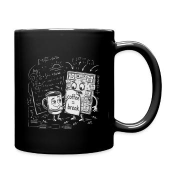 Deadline Chaos: Coffee Break Office Gift - Full Colour Mug - black - Right
