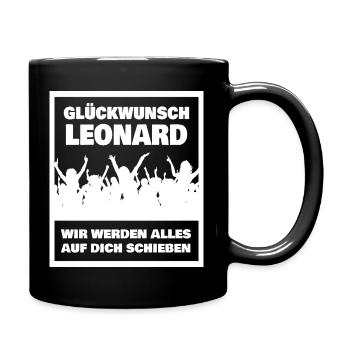 Leonard - Tasse einfarbig - Schwarz - Rechts