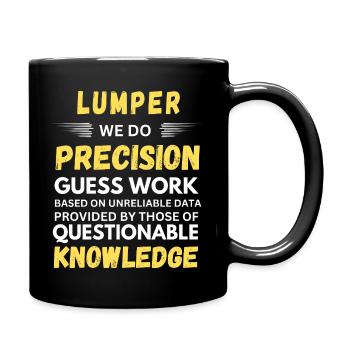 Lumper Précision Devine Entrepôt Drôle - Mug uni - noir - Droite